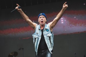VIVEIRO, SPAIN - JUNE 27: (EDITORIAL USE ONLY) Bruce Dickinson performs in concert at Resurrection Fest Estrella Galicia 2024 on June 27, 2024 in Viveiro, Spain. (Photo by Mariano Regidor/Redferns)