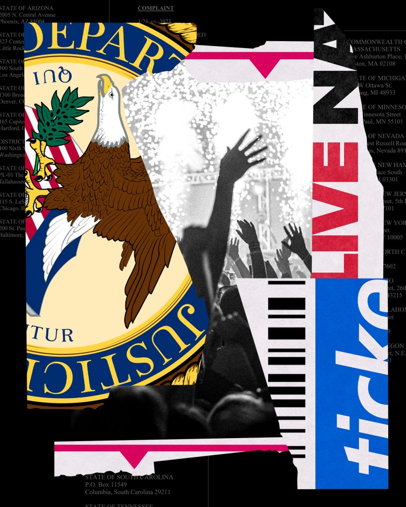 DOJ vs live nation anti-trust anti-monopoly ticketmaster