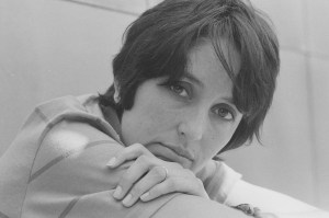 American folk music singer and songwriter Joan Baez in a promotional photo for her appearance on the CBS comedy variety program 'The Smothers Brothers Comedy Hour,' Los Angeles, California, March 2, 1969. (CBS Photo Archive/Getty Images)