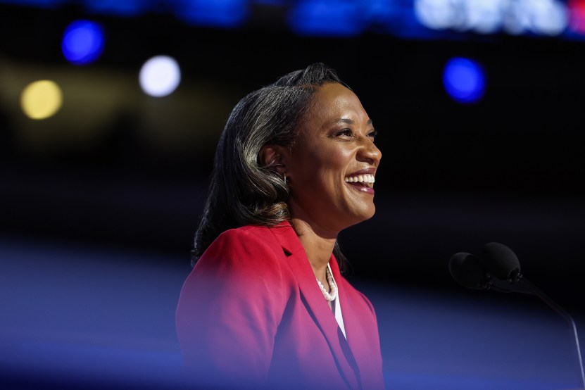 CHICAGO, ILLINOIS - AUGUST 19: Sen. Laphonza Butler (D-CA) speaks onstage during the first day of the Democratic National Convention at the United Center on August 19, 2024 in Chicago, Illinois.  Delegates, politicians, and Democratic party supporters are in Chicago for the convention, concluding with current Vice President Kamala Harris accepting her party's presidential nomination. The DNC takes place from August 19-22. (Photo by Justin Sullivan/Getty Images)