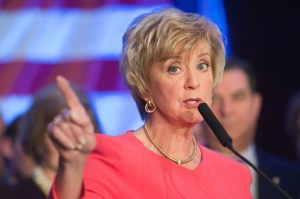 STAMFORD, CONNECTICUT - JULY 17: Former Small Business Administrator Linda McMahon led all presidential campaign donors from Connecticut, having given $813,000 to a joint fundraising committee affiliated with her former boss, Donald Trump. (Peter Casolino/New Haven Register via Getty Images)