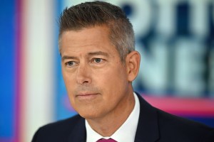 NEW YORK, NEW YORK - OCTOBER 31: Sean Duffy hosts “The Bottom Line with Dagen and Duffy” at Fox Business Network Studios on October 31, 2024 in New York City. (Photo by Steven Ferdman/Getty Images)